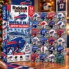 Buffalo Bills 24 Mini-Helmet 2026 Advent Calendar - front display with all helmets