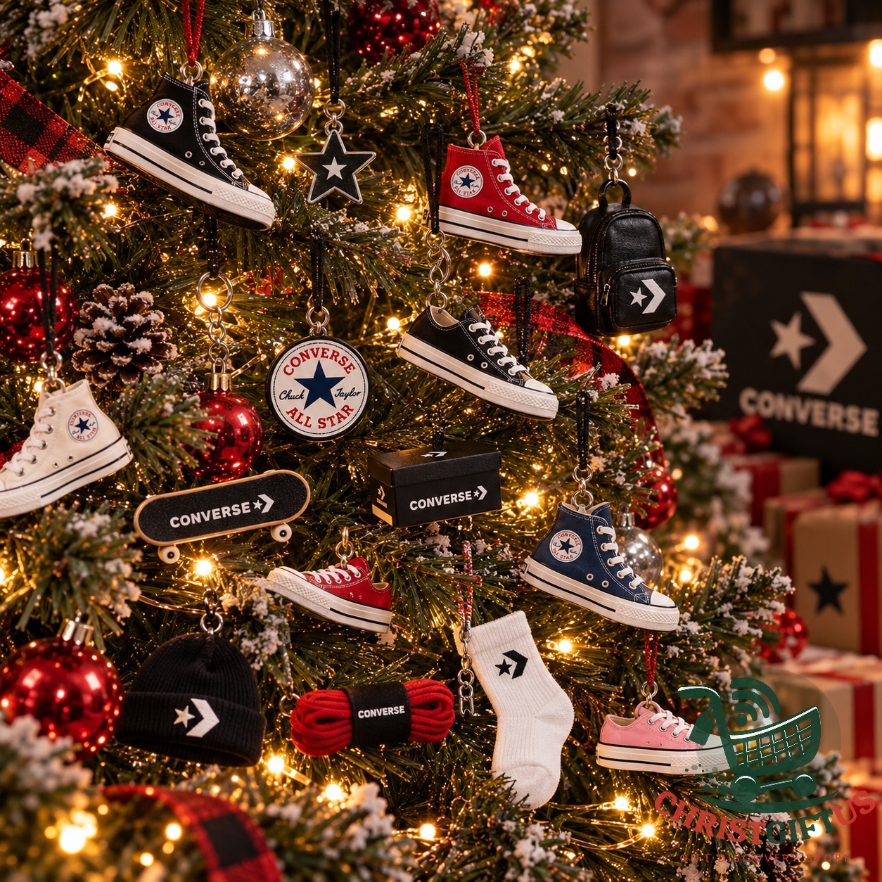 Converse Sneaker 2026 Advent Calendar - full display with miniature shoes and accessories