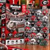 Georgia Bulldogs 24 Mini-Helmet 2026 Advent Calendar - front view showing box and 24 mini helmets