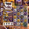 LSU Tigers 24 Mini-Helmet 2026 Advent Calendar - boxed set and helmet display