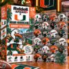 Miami Hurricanes 24 Mini-Helmet 2026 Advent Calendar - boxed set with 24 mini helmets