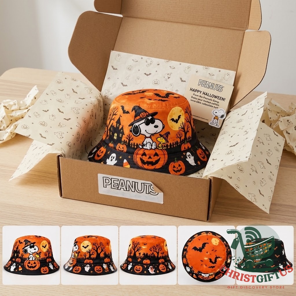 Snoopy Halloween 2026 Pumpkin Bucket Hat - photo 3
