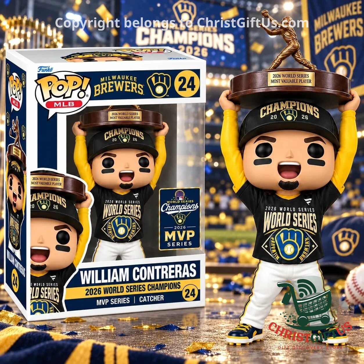 2026 World Series MVP William Contreras Funko Pop - front view