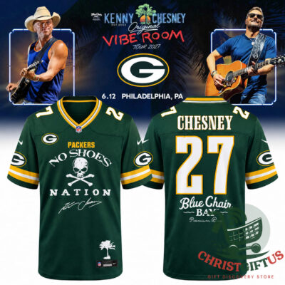 Kenny Chesney Vibe Room Tour 2027 Green Bay Packers Football Jersey 1
