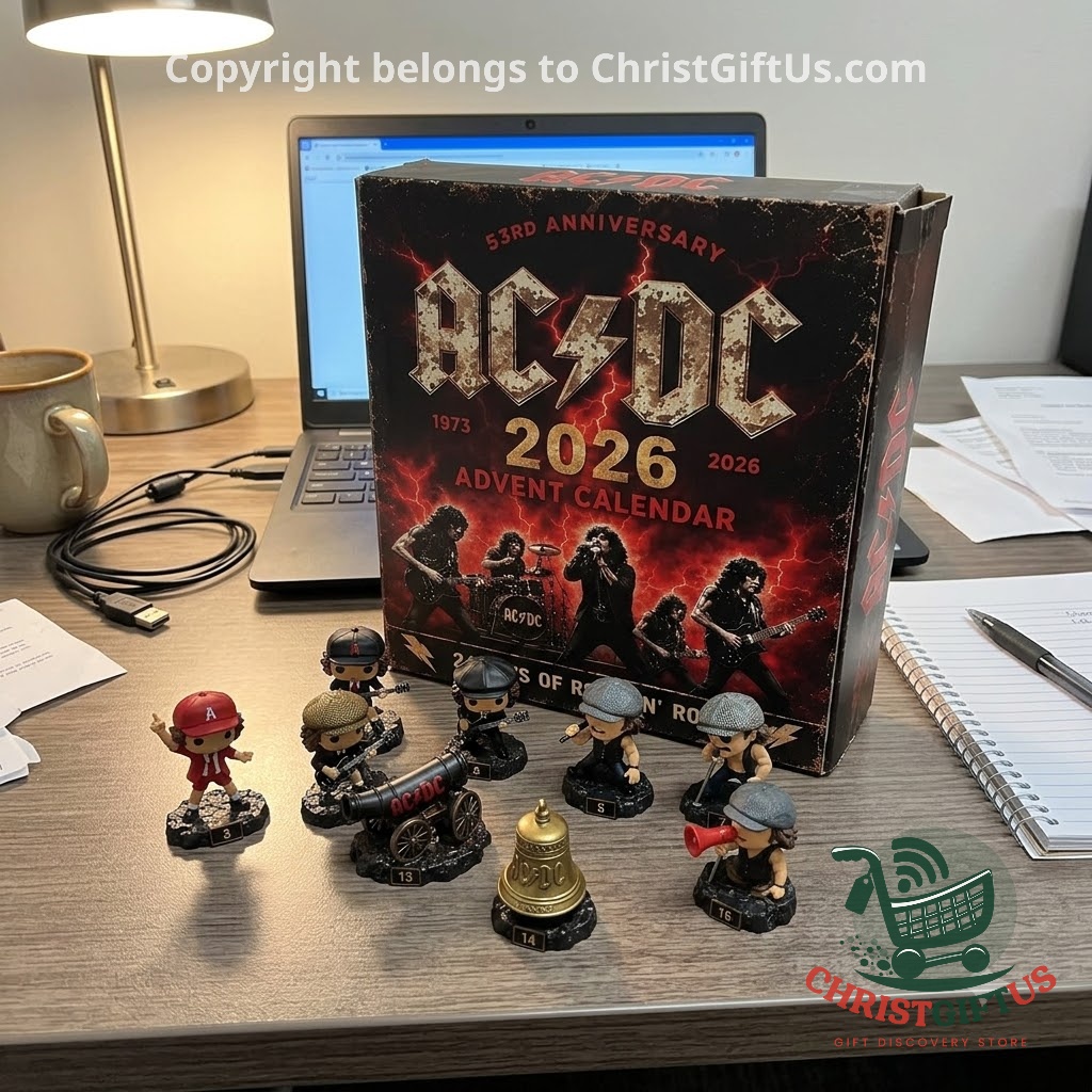 AC/DC 53rd Anniversary 2026 Advent Calendar – Full arrangement with themed figures AC/DC 53rd Anniversary 2026 Advent Calendar - full arrangement with themed figures
