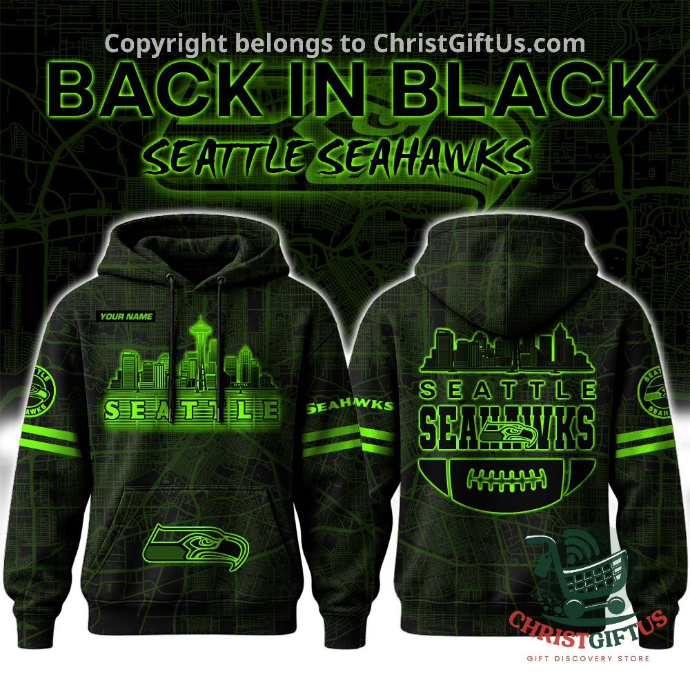 All Team NFL Back in Black Personalized Hoodie - photo 2