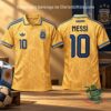 Argentina Gracias Messi Lionel Messi Tribute Football Jersey - front and back views