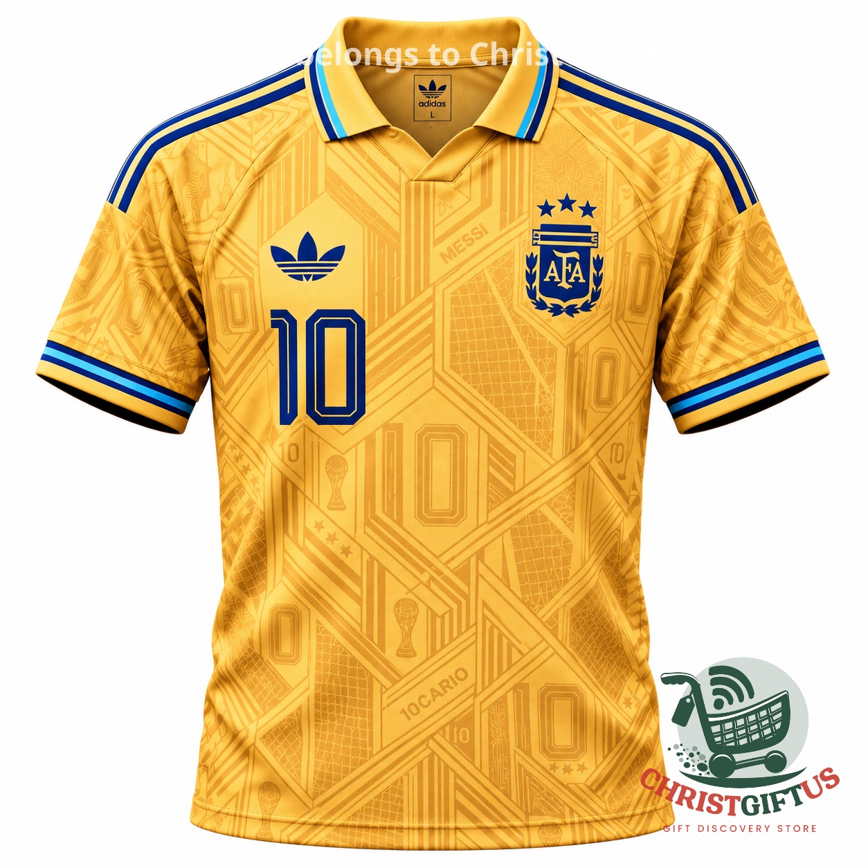Argentina Gracias Messi Lionel Messi Tribute Football Jersey - photo 2