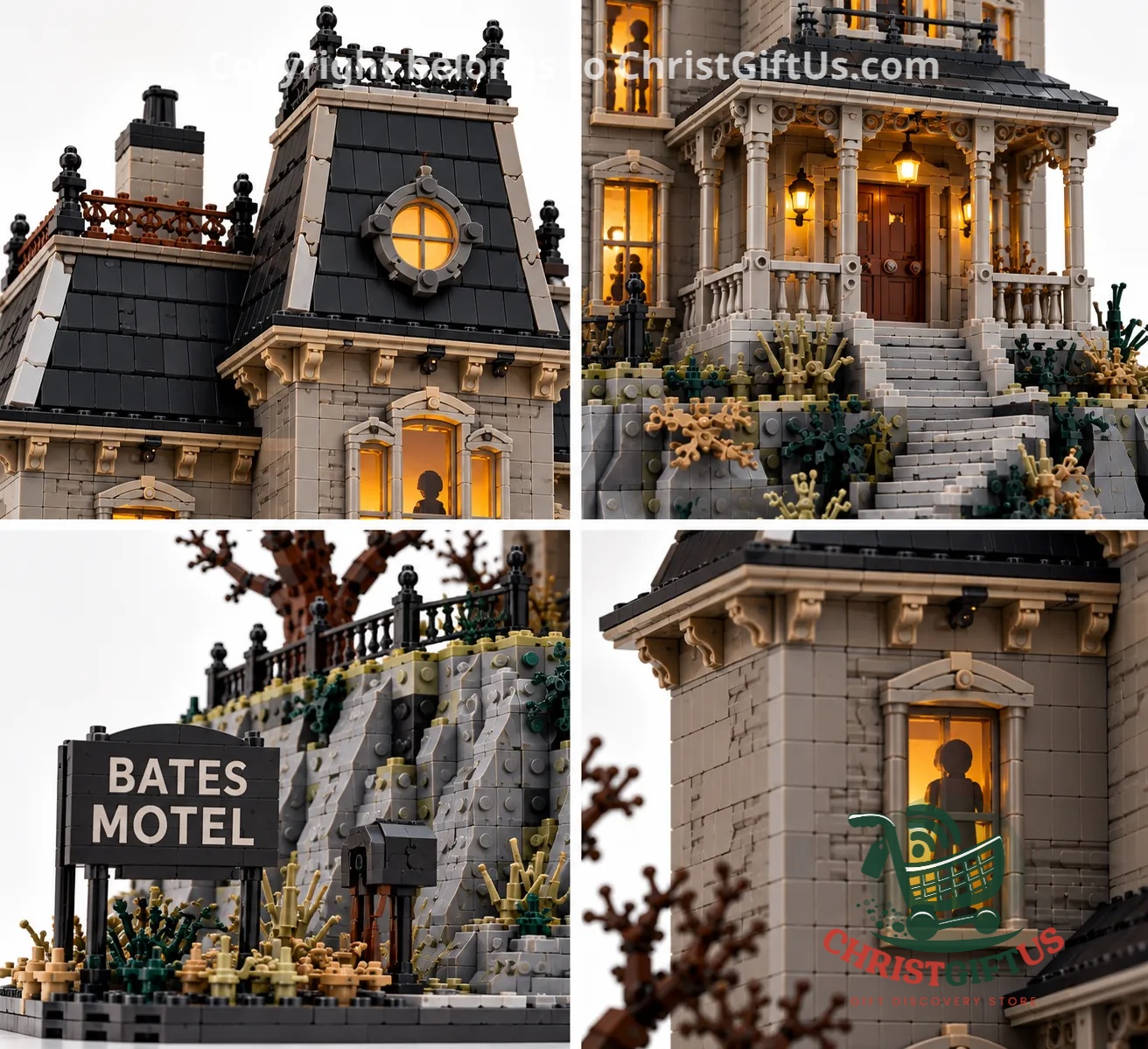 Bates Motel 1960s Classic Horror Building Set - photo 2