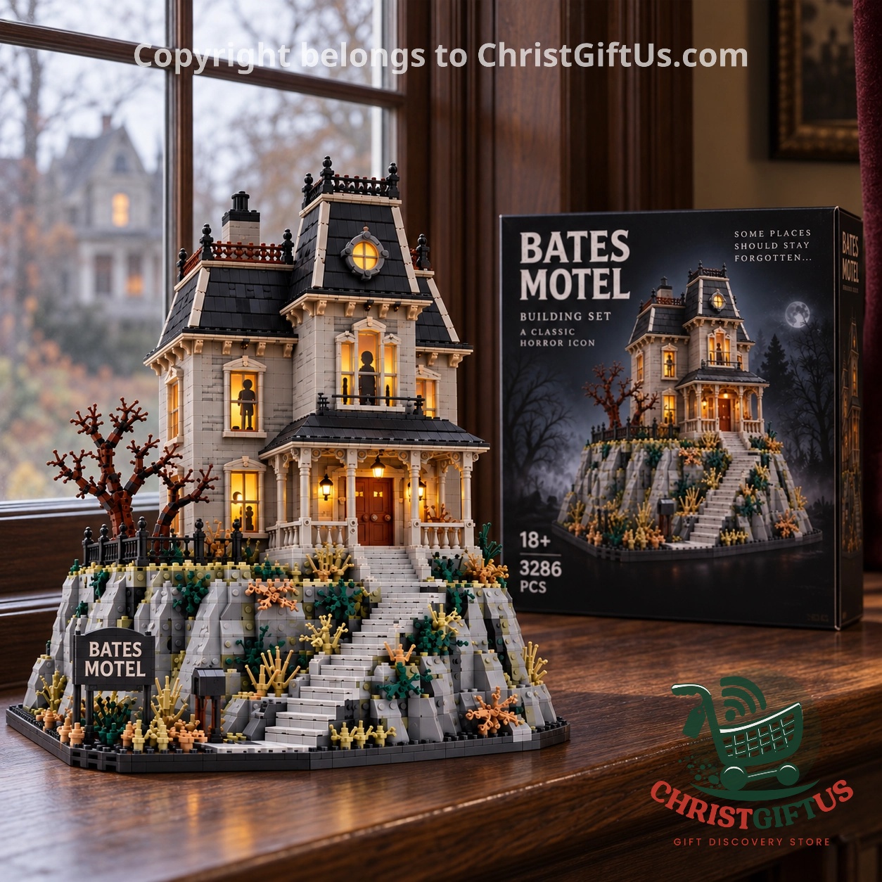 Bates Motel 1960s Classic Horror Building Set - photo 3