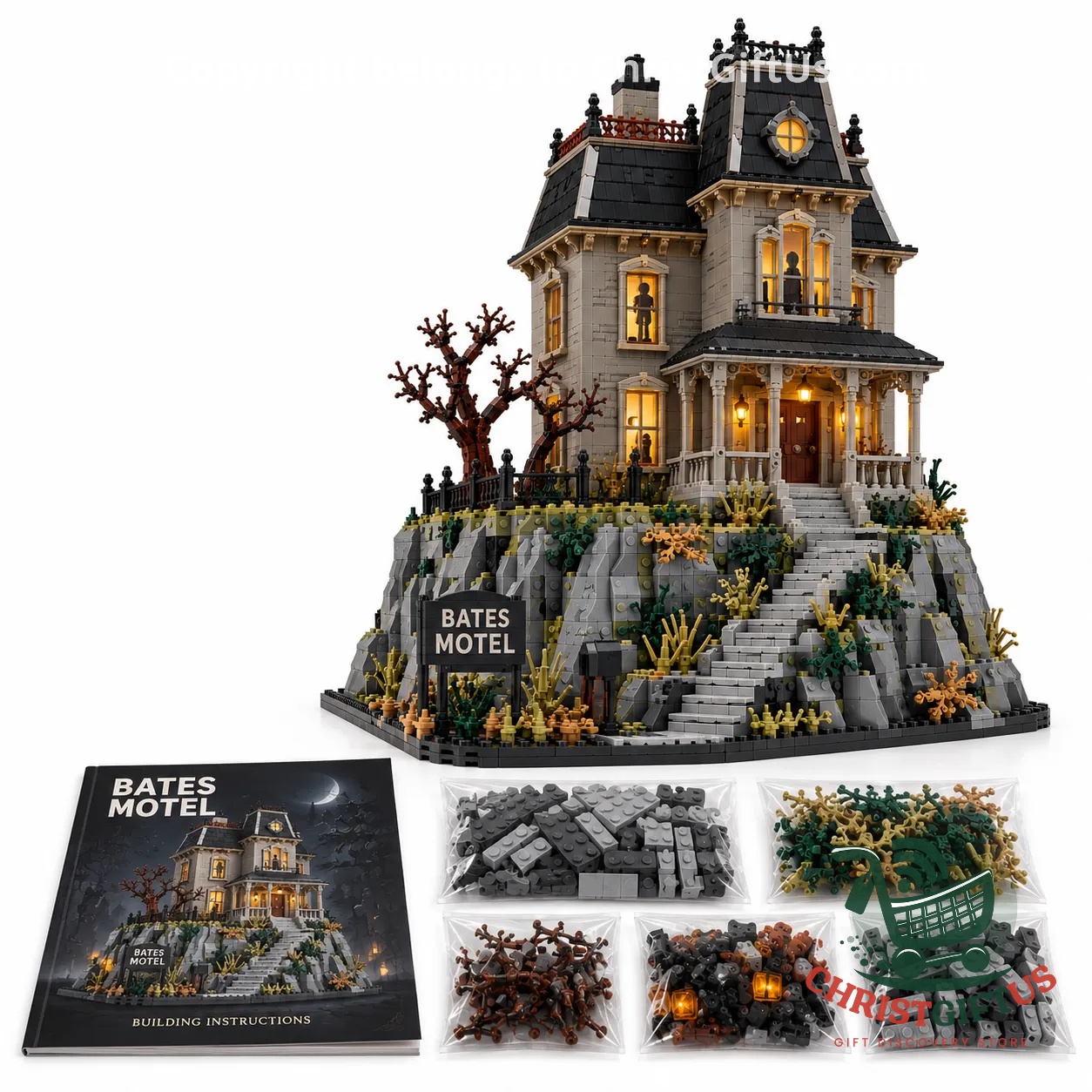 Bates Motel 1960s Classic Horror Building Set – Photo 4 Bates Motel 1960s Classic Horror Building Set - photo 4