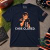 Chicago Bears Case Keenum Case Closed T-Shirt - front view showing player illustration and slogan