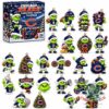 Chicago Bears Christmas 2026 Grinch Advent Calendar - box and assorted hanging decorations displayed