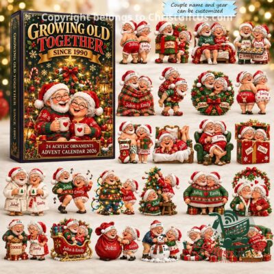 Christmas Love 2026 Advent Calendar - front box and ornament designs