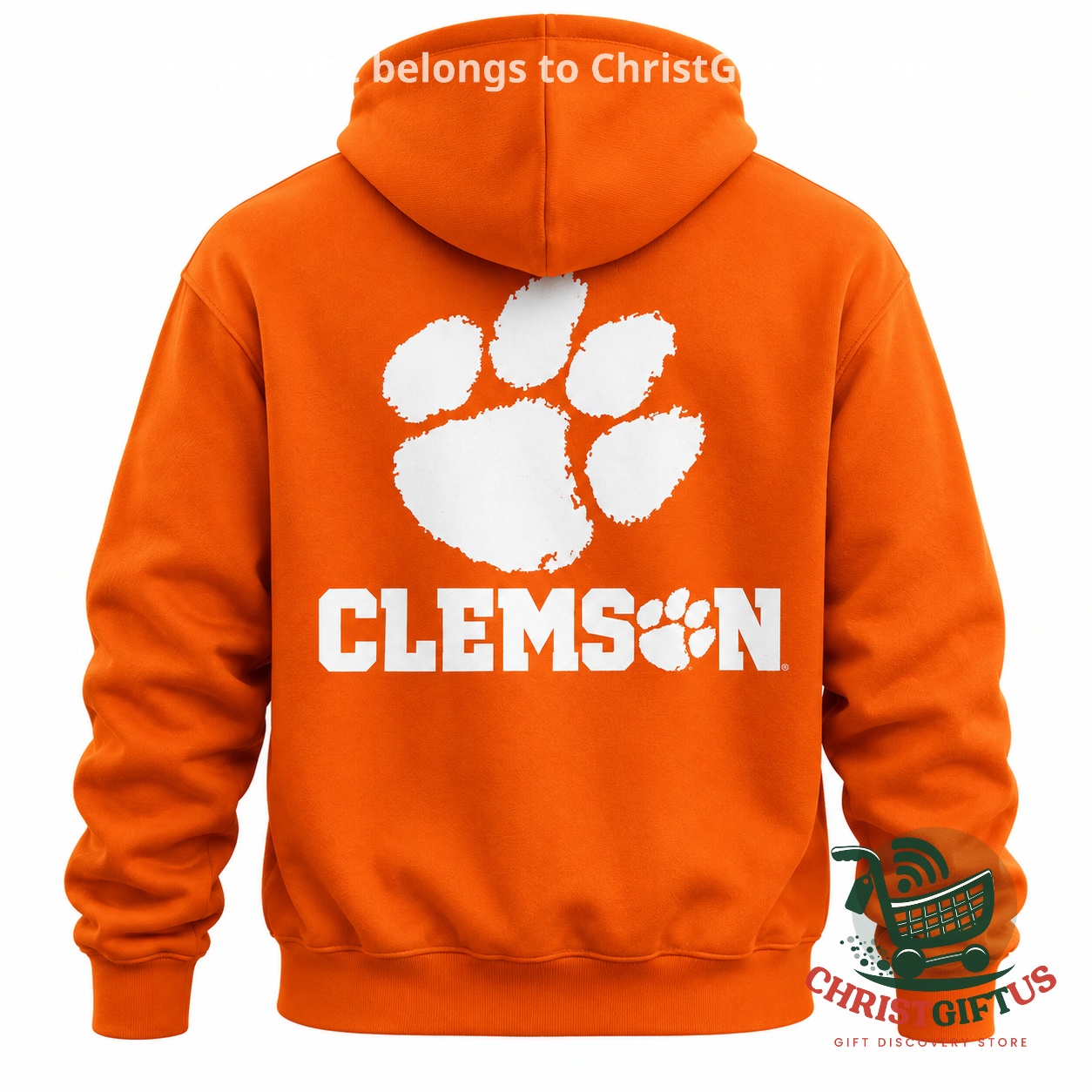 Clemson Tigers Wordmark and Paw Hoodie - photo 3