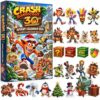 Crash Bandicoot 30th Anniversary advent calendar box with the full set
