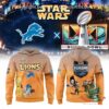 Detroit Lions Star Wars Funday Football hoodie, front and back