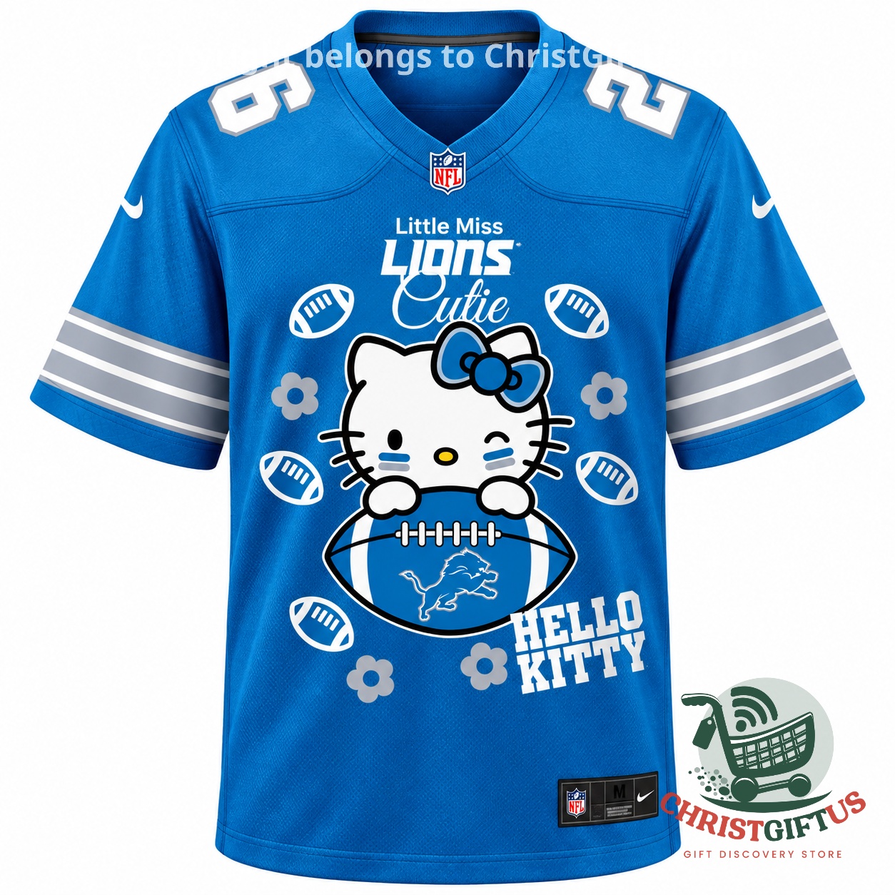 Detroit Lions x Hello Kitty 2026 Football Jersey - photo 2