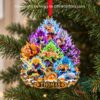 Dragon Ball Goku and Character Collage Christmas 2026 Ornament - front view with Thomas nameplate