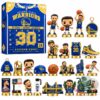 Golden State Warriors Stephen Curry 2026 Advent Calendar - front view with numbered doors