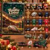 Rugby Lover 2026 advent calendar beside a shelf of rugby designs