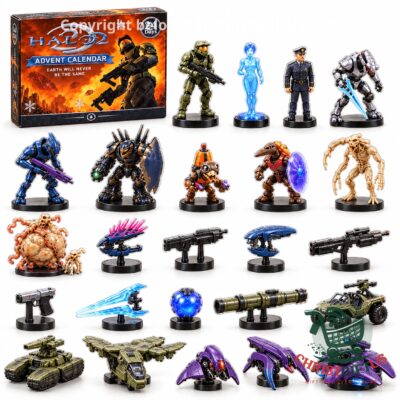 Halo 2 Advent Calendar 2026 - box with displayed figures