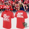 Indiana Fever 2026 WNBA Playoffs "WE DONT QUIT" T-Shirt - front and back views
