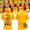 Iowa State Cyclones Cyclone Hali Gold Out T-Shirt - front and back views