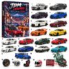 JDM Legends Christmas 2026 Advent Calendar - front box and numbered car lineup