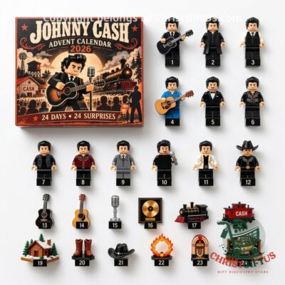 Johnny Cash 2026 Advent Calendar - front box with numbered figures and accessories