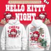 Kansas City Chiefs Hello Kitty Night 2026 Hoodie - front and back views displayed together
