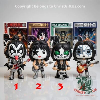 KISS Rock Legends Funko Pop Collection - four band figures with numbered collector boxes