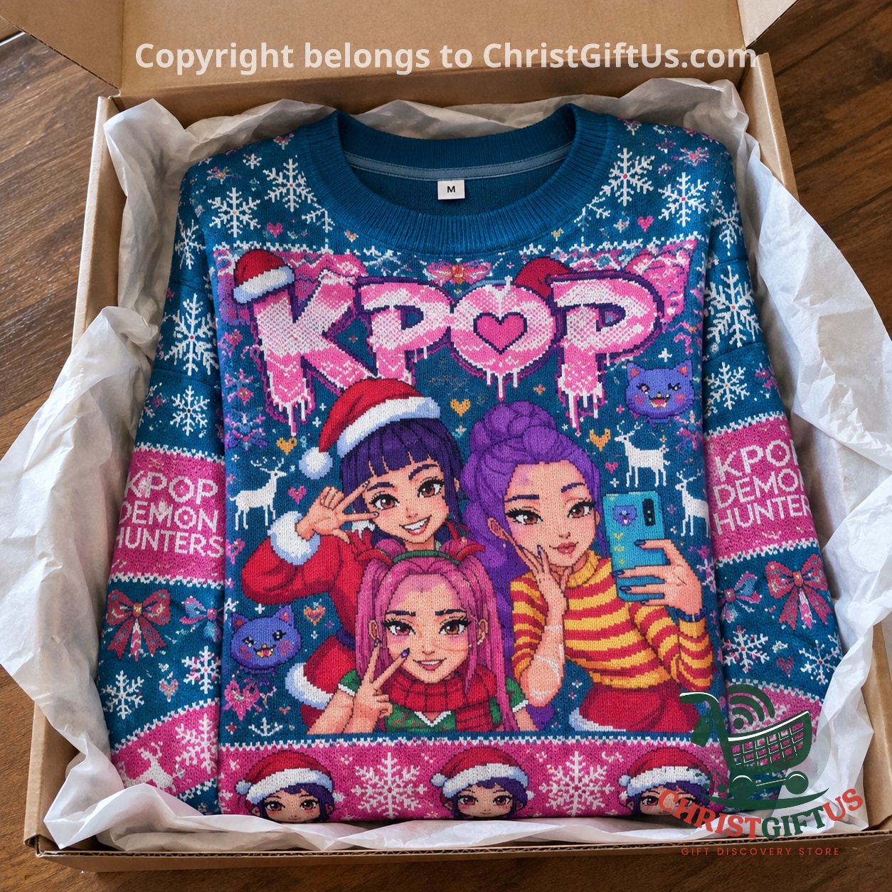KPop Demon Hunters Christmas Ugly Sweater 2026 - photo 2
