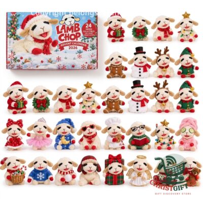 Lamb Chop Christmas 2026 Advent Calendar box with festive plush character collection