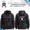 Las Vegas Raiders Crucial Catch Intercept Cancer Hoodie 2026 - front and back views