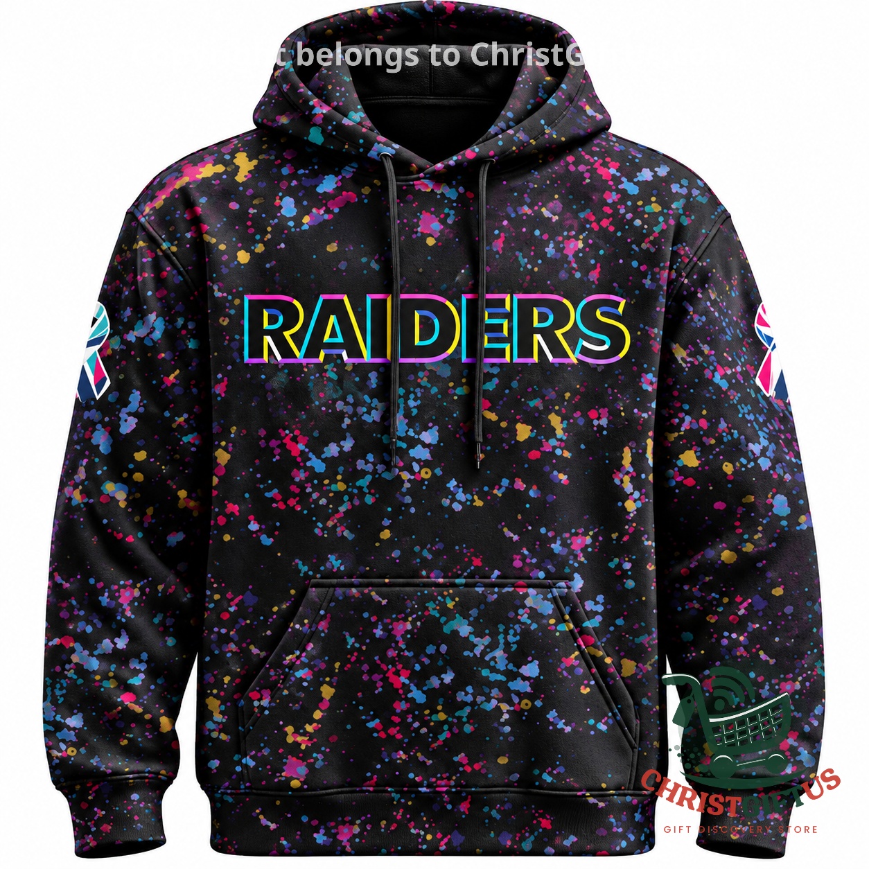 Las Vegas Raiders Crucial Catch Intercept Cancer Hoodie 2026 - photo 2