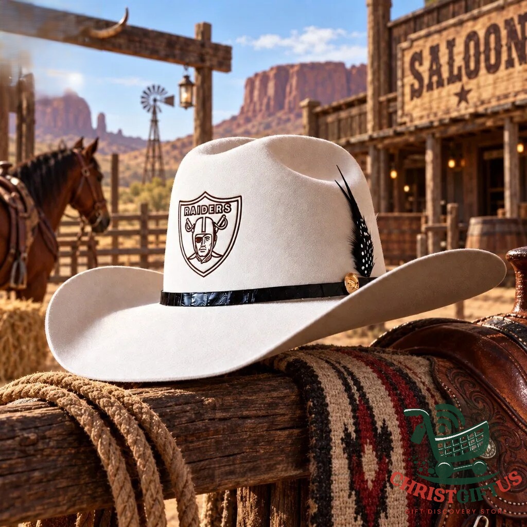 Las Vegas Raiders Western Cowboy Hat - photo 2