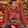 LEGO One Piece Christmas 2026 Ugly Sweater - front view showing central character graphic