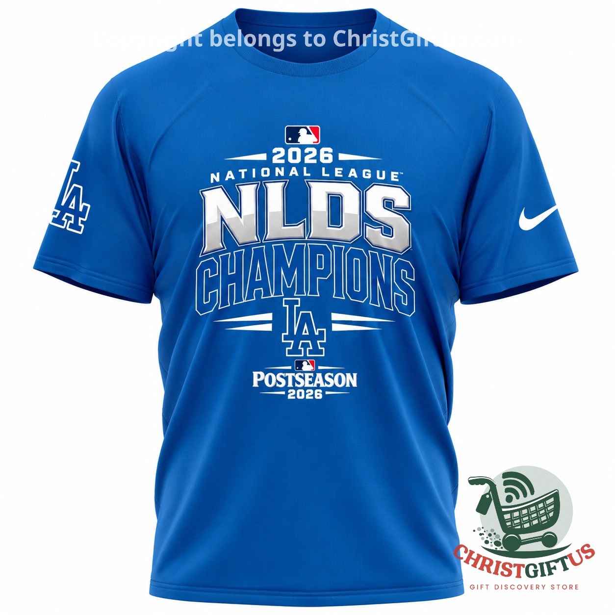 Los Angeles Dodgers 2026 NLDS Champions NLCS Bound T-Shirt - photo 2