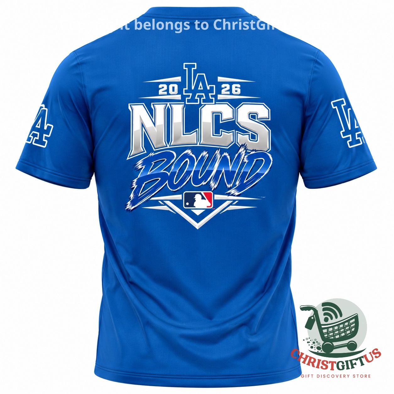Los Angeles Dodgers 2026 NLDS Champions NLCS Bound T-Shirt - photo 3