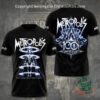 Metropolis anniversary T-shirt - front view with robot and glowing rings