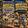 Milwaukee Brewers 2026 National League Champions Advent Calendar - front box and ornament display
