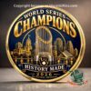Brewers commemorative coin with World Series Champions and History Made banner