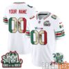 Minnesota Vikings Mexico Edition Custom Football Jersey - front and back views