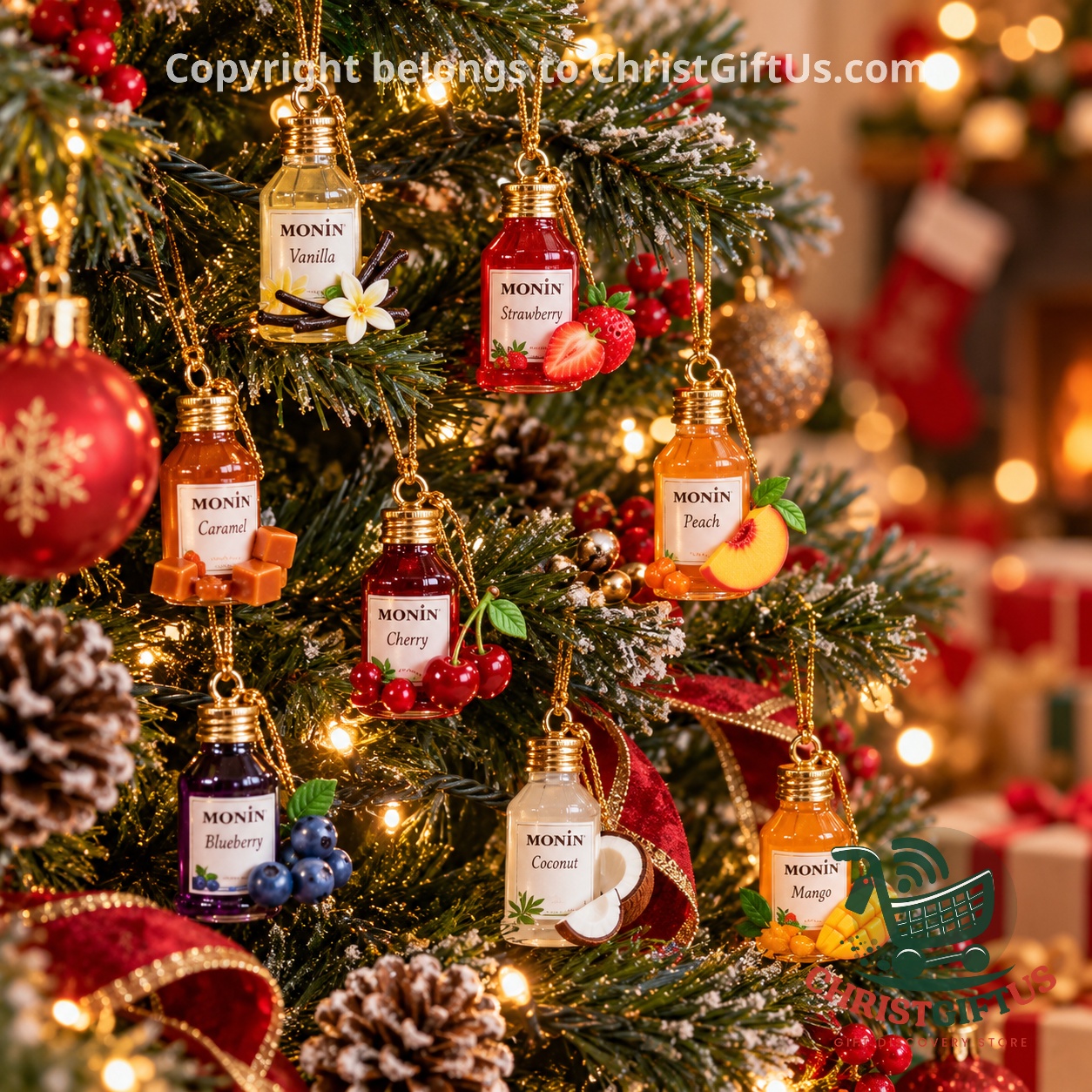 MONIN 2026 Advent Calendar 24 Syrup Bottle Ornament Charms – Photo 4 MONIN 2026 Advent Calendar 24 Syrup Bottle Ornament Charms - photo 4