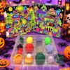 Needoh Monster Mush Advent Calendar 2026 - open box with colorful Halloween pieces displayed