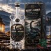Nessie x Kraken Loch Abyss Reserve Black Spiced Rum Bottle - bottle and presentation box front view