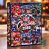 NFL Christmas 2026 Playing Cards - front box view with football player collage