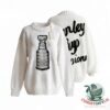 NHL Stanley Cup Champions Knit Ugly Christmas Sweater - front and reverse views displayed together