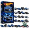 Orlando Magic Hot Wheels advent calendar box beside the full car lineup